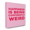Stupell Industries Happiness Is Being Confidently Weird Red Pink Neon Typography, 30 x 40, Multi-Color view 1
