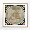ArtCantHurtU 1587 Urbano Monte World Map - Unframed Flat Earth Map of the World - Historic Globe Model Wall Poster - Cartophiles Lovers Gifts view 1