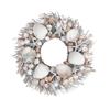 ANDALUCA Coastal Spring & Summer Seashell 20" Wreath Natural Preserved (Blue) view 1