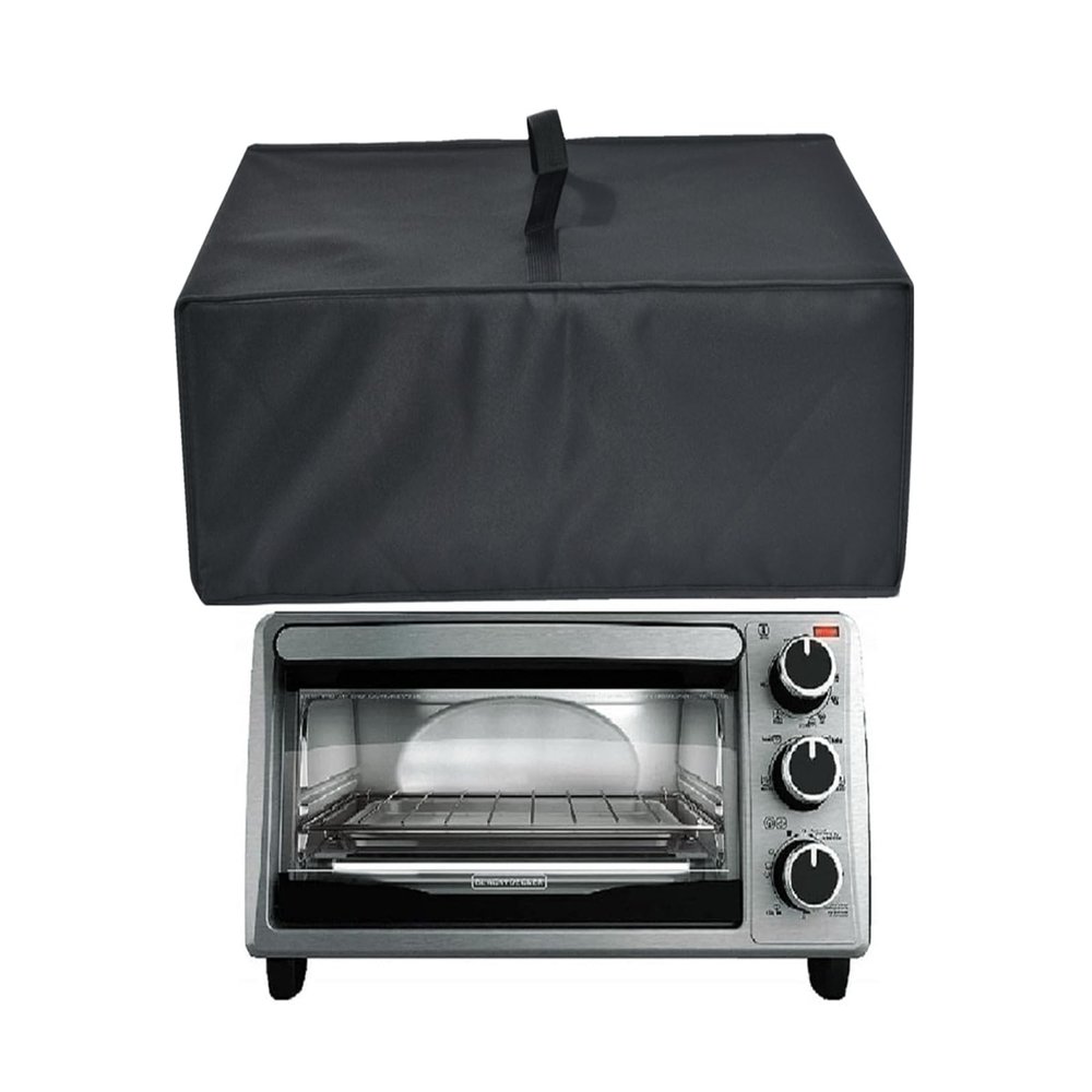 Heavy Duty Heat-Resistant Waterproof Dust-proof cover for BLACK 4-Slice Toaster Oven TO1303SB/TO1313SBD /Proctor Silex 31122 Modern Toaster Oven and other models
