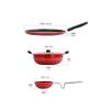 Sumeet 2.6mm Thick Non-Stick Harkin Combo set (Dosa Tawa  26.5cm Dia + Kadhai With Lid  1.5Ltr capacity- 20cm Dia + Tadka Pan  10cm Dia) view 4