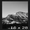 Frame It Easy 16 x 28 Black Grain Wood Frame (Derby) view 1