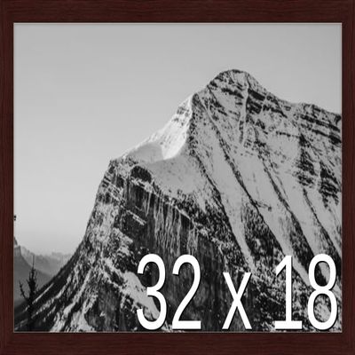 Frame It Easy 32 x 18 Merlot Wood Frame (Derby)