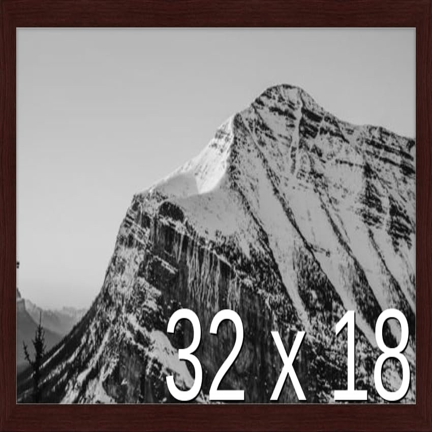 Frame It Easy 32 x 18 Merlot Wood Frame (Derby)