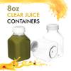 [100 PACK] 8 OZ Empty Clear Plastic Juice Bottles with Tamper Evident Caps - Smoothie Bottles - Ideal for Juices, Milk, Smoothies, Picnic's and even Meal Prep Juice Containers by EcoQuality view 2