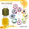 [100 PACK] 8 OZ Empty Clear Plastic Juice Bottles with Tamper Evident Caps - Smoothie Bottles - Ideal for Juices, Milk, Smoothies, Picnic's and even Meal Prep Juice Containers by EcoQuality view 3