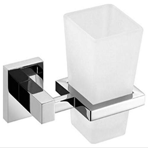Aqua Piazza by KubeBath Frosted Glass Tumbler Holder