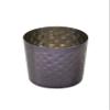 Arcata French Fry Cup, 10 oz, 3 1/2"H, Hammered S/S, Black Titanium, Mirror Finish, 6 per case view 1
