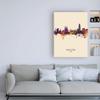 Trademark Fine Art Barcelona Spain Skyline Portrait III by Michael Tompsett, 14x19 view 3