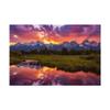 Trademark Fine Art Black Ponds Sunset 1 by Darren White Photography, 16x24 view 1