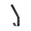 Amazon Basics Wall Mounted Modern Metal Drywall Coat Hooks - Flat Black, 5-Pack view 3