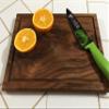 Best Redwood 9" Wood Edge Grain with Juice Groove Cutting Board in Natural view 2