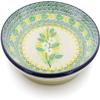 Polmedia Polish Pottery Dinner Plate UNIKAT - Spring On The Branch Pattern Handmade in Boleslawiec Poland by Ceramika Artystyczna + Certificate of Authenticity view 2
