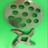 #22 5pc LARGE GRIND SET Meat Grinder Disc Plate and Knife for Hobart Cabelas LEM view 4