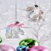 RAZ Imports Blown Glass Christmas Ornament, Rainbow Unicorn, 5" H, 2019 Eric Cortina Collection view 3