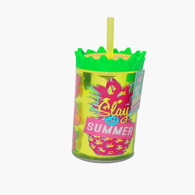 Double Wall Insulated 16 oz (Green Says"Slay all summer") by GEA-R7 Home & Kitchen