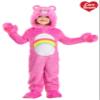 Fun Costumes Care Bears Costume | Carebear Onesies Faux Fur Jumpsuit with Embroidered Face, Cheer Bear Care Bear Onesie Kids 2T view 2