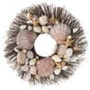 ANDALUCA Summer Seashell & Starfish 20" Wreath Natural Preserved (Natural) view 1