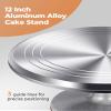Kootek 180 Pcs Cake Decorating Kits Supplies - Aluminium Alloy Revolving Cake Turntable, Numbered Cake Decorating Tips and Frosting Tools for Baking Cupcake Cookie Muffin Kitchen Utensils view 3
