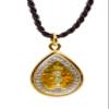 Artschatz Weekday Birthday Buddha Golden Colorful Thai Amulet Pendant (Monday - Phram Ham Yath Making Peace) view 1