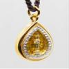 Artschatz Weekday Birthday Buddha Golden Colorful Thai Amulet Pendant (Monday - Phram Ham Yath Making Peace) view 3
