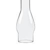 Clear Glass Lamp Chimney, Replacement Hurricane Globe Measures 2 7/8 Inch Diameter Base x 12 Inches High for Oil or Kerosene Lanterns view 2