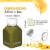 [40 PACK] Empty Clear Plastic Juice Bottles with Tamper Evident Caps 8 OZ - Smoothie Bottles - Ideal for Juices, Milk, Smoothies, Picnic's and even Meal Prep by EcoQuality Juice Containers view 4