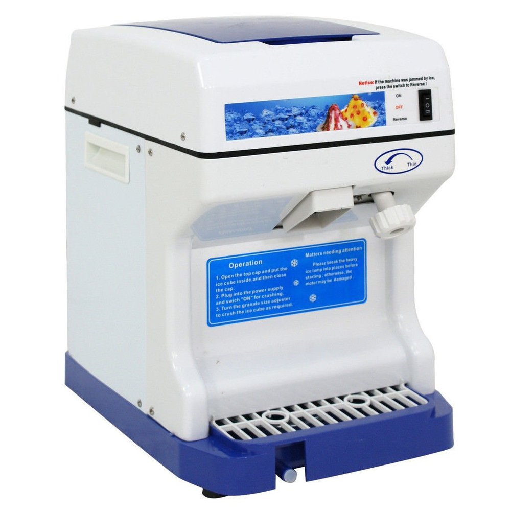 Mandycng Heavy Duty Electric Commercial Snow Cone Machine Device Restaurant Dessert Ice Shaver Crusher Shaving Maker Bingsu Machine