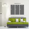 60 x 30 TOTAL - Charlotte, NC Skyline. Metal Print wall art. 3 Panel split, Triptych HD aluminum multi panel print view 4