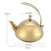 1.5L Stainless Steel Teakettle Classical Teapot Teakettle Fast Water Heating Boiling Pot(Gold) view 2