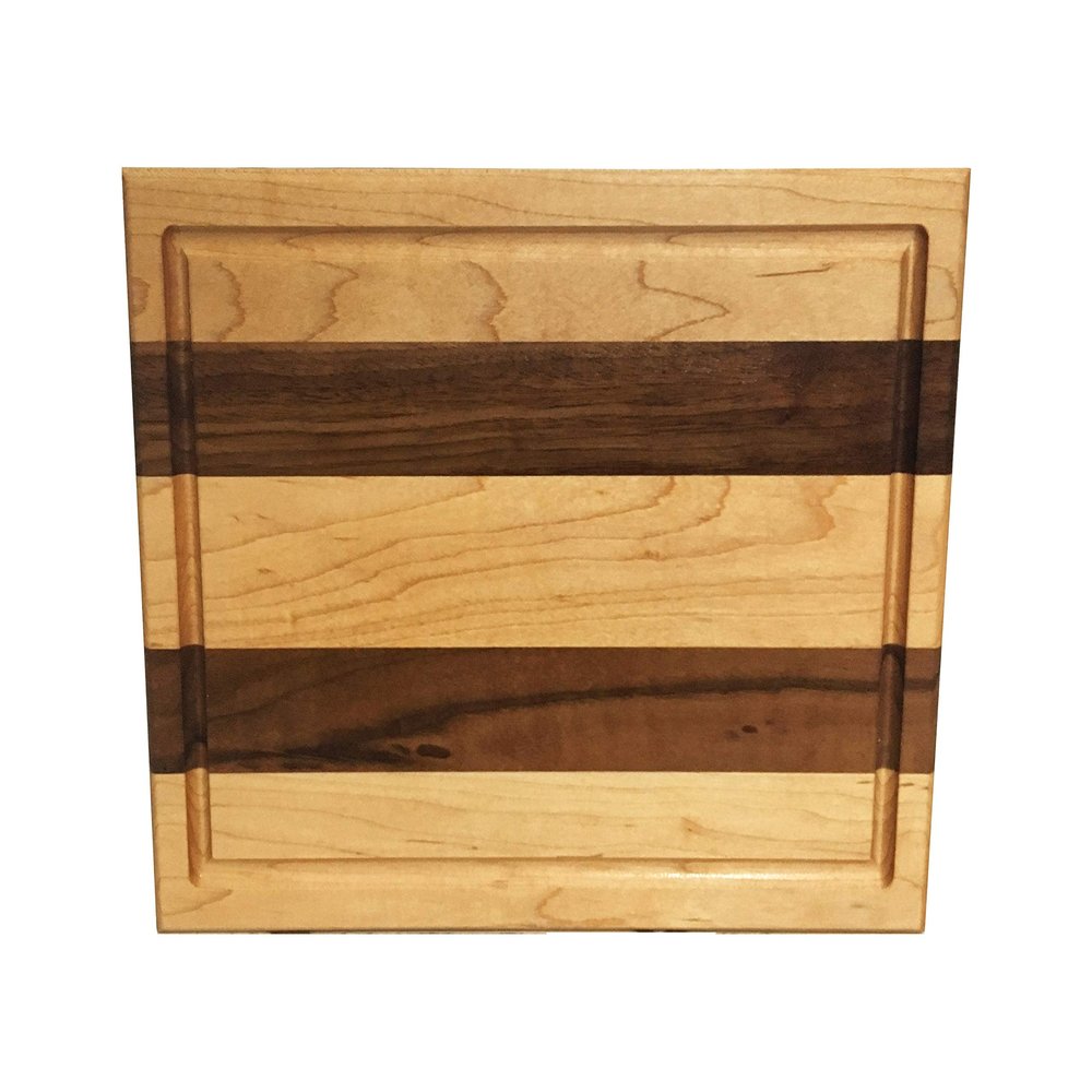 Best Redwood 9" Mixed Maple Wood Edge Grain Cutting Board in Natural