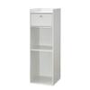 DormCo Yak About It Extra Tall Bookcase Table - White view 1
