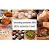 Hcooker 3 Tier Kitchen Bamboo Steamer with Double Stainless Steel Banding for Asian Cooking Buns Dumplings Vegetables Fish Rice view 2