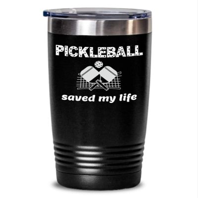 Insulated Travel Tumber, Pickleball Player
