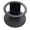 Arcata Stand for 8 qt Round Chafer, 9 3/4"D x 4"H, Wrought Iron, Matte Black, each view 1