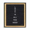 The Stupell Home Decor Love is All You Need Black and White Framed Letter Board Look, 11 x 14, Proudly Made in USA view 1