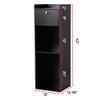 DormCo Yak About It Extra Tall Bookcase Table - Black view 2