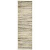 Oriental Weavers Bowen Area Rug - 1332J - 2'3" x 7'6" - in Ivory/Gold - Modern Style, Stain Resistant, Family and Pet Friendly, Entryway, Hallway Runner Rug view 1