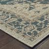 Oriental Weavers Latitude Indoor/Outdoor Rug - 001J3-3'3" x 5' - in Grey/Gold - Vintage Inspired, Water, Stain and Fade Resistant, Hose Clean, Patio, Outdoor Living Area Rug view 3