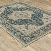 Oriental Weavers Latitude Indoor/Outdoor Rug - 001J3-3'3" x 5' - in Grey/Gold - Vintage Inspired, Water, Stain and Fade Resistant, Hose Clean, Patio, Outdoor Living Area Rug view 4