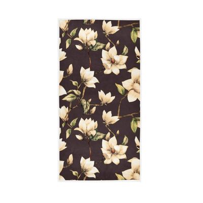 White Magnolia Flowers Hand Towel Ultra Soft Luxury Towels for Bathroom 30"x15"