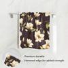 White Magnolia Flowers Hand Towel Ultra Soft Luxury Towels for Bathroom 30"x15" view 2