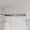 Naiture 48" Never Rust Stainless Steel Straight Shower Curtain Rod in Chrome Finish view 3