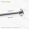 Naiture 48" Never Rust Stainless Steel Straight Shower Curtain Rod in Chrome Finish view 4