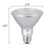 Feit Electric PAR30 LED Light Bulb, Short Neck, Dimmable, 750 Lumen, 22 Year Lifespan, 3000k Bright White, PAR30 LED Spotlight Bulb, E26 Medium Screw Base, Indoor/Outdoor, PAR30SDM/930CA view 3