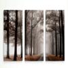Renditions Gallery Misty Road 3 Panel Wall Art For Home, Office, Bedroom 24X36 Woods view 1