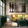 Renditions Gallery Misty Road 3 Panel Wall Art For Home, Office, Bedroom 24X36 Woods view 4