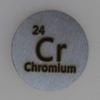 Chromium (Cr) 24.26mm Metal Disc 99.99% Pure for Collection or Experiments view 4