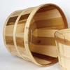 SHIWAGIN USA Made Poplar Wooden Farmhouse Storage Basket Set of 2, 11.75" x 11.75" Rectangular, Natural view 4