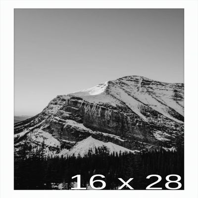 Frame It Easy 16 x 28 White Wood Frame (Derby)